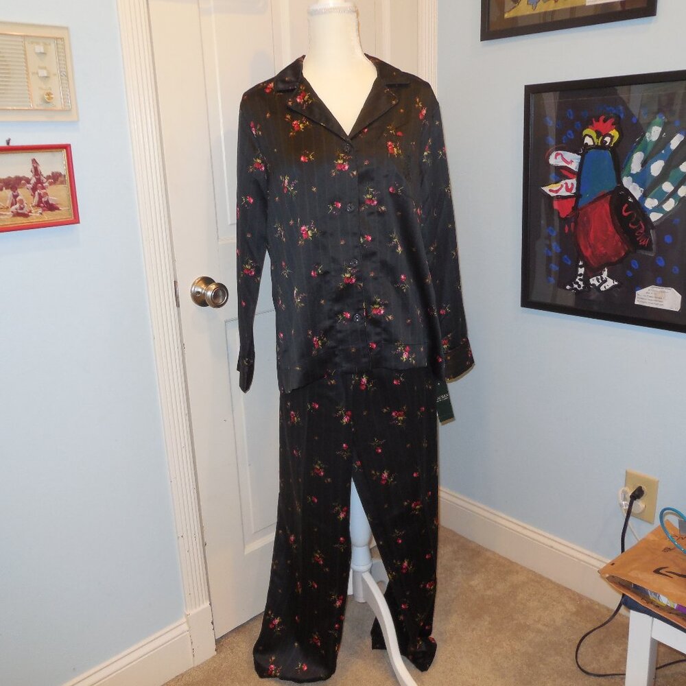 Lauren satin 2pc pajamas